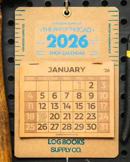 THE WAY OF THE ROAD - 2026 Shop Calendar